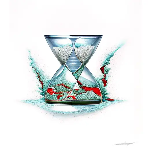 Hourglass Filled With Blood