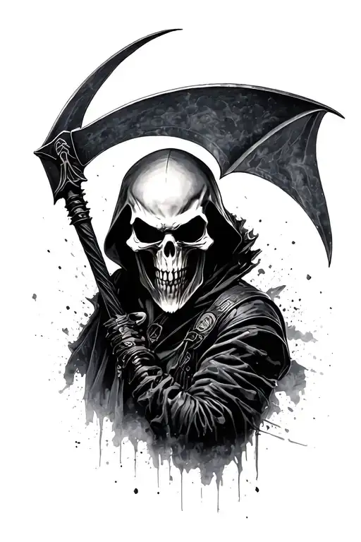 Reaper Scythe Ghostrider Stare Directly
