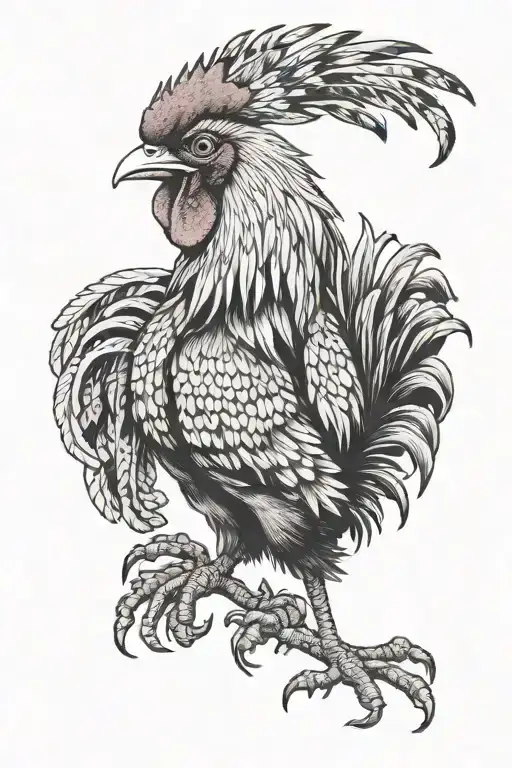 French Warrior Rooster