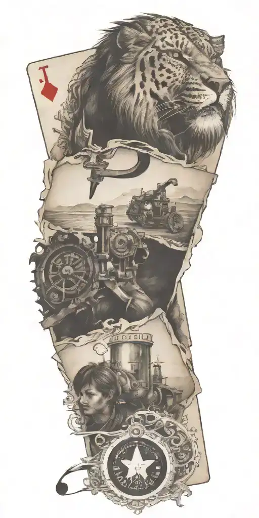 The Bottom Card Make The Letter J