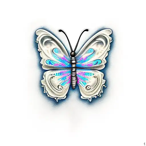 Broken Glass Butterfly