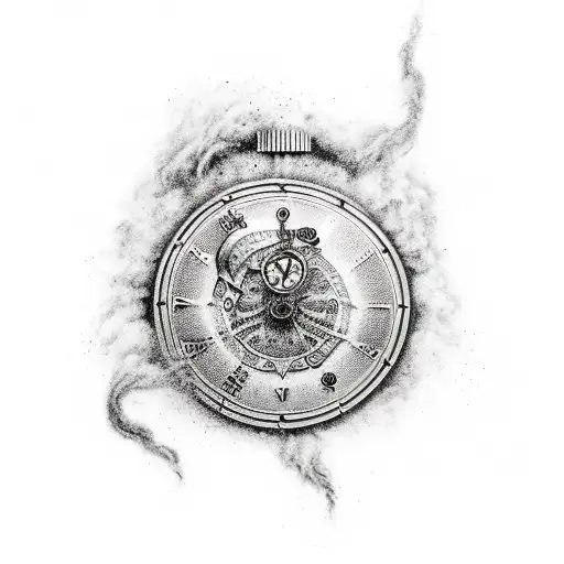 Apocalyptic Viking With Grandfather Clock