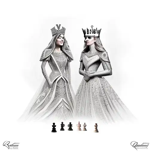 King Queen And Princess Chess