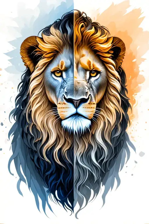 Half Lion Half Angel Half