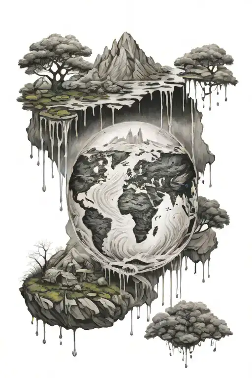 Rain On Square Earth Air Water