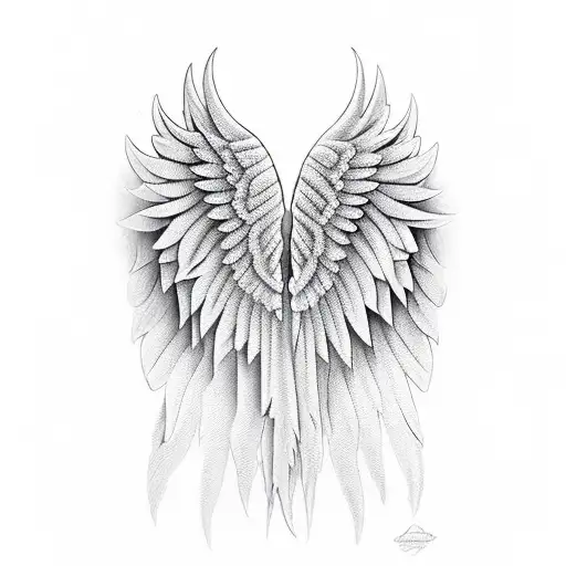 Angel Wings Made Of Musical Instruments