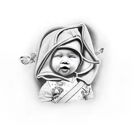 Man Sleeve Honouring Baby Daughter