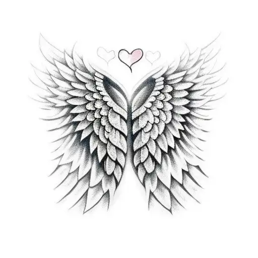Half Heart Half Angel Wings