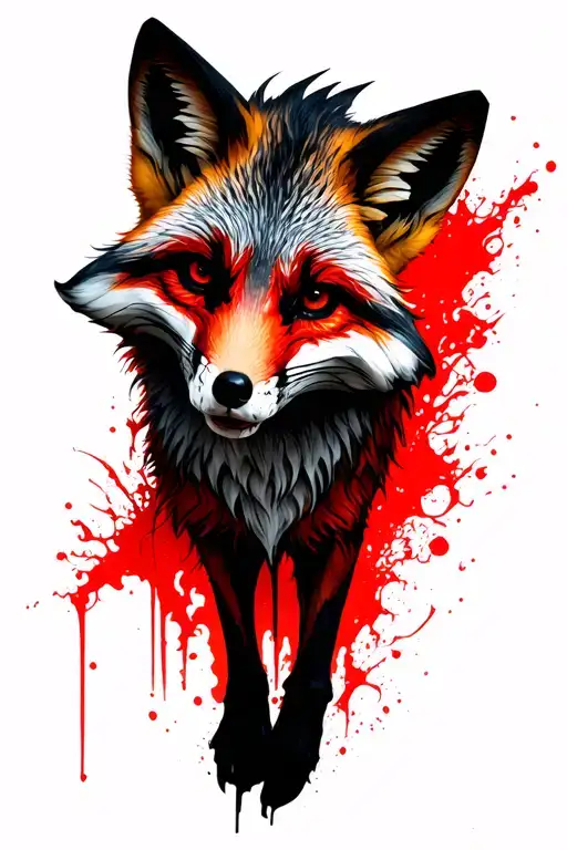Fox Time Skul Red Blod