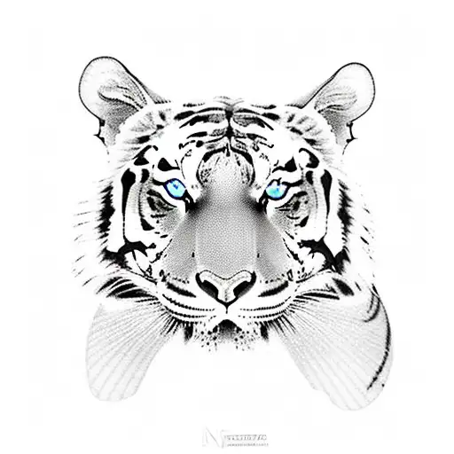 A Trail Winding Through A Mountain Range With A Silhouette Of A Tiger In The Background