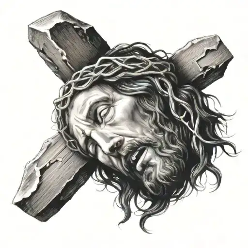 Jesus Wept Inside A Cross