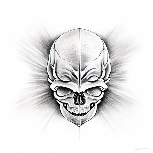 Floor Jansen Face & Half Skull