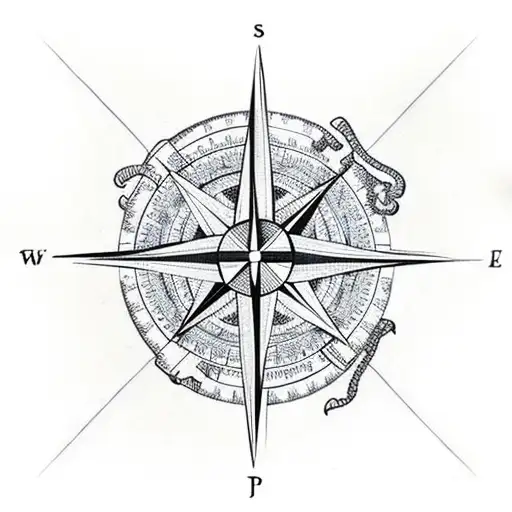 Compass With Forest