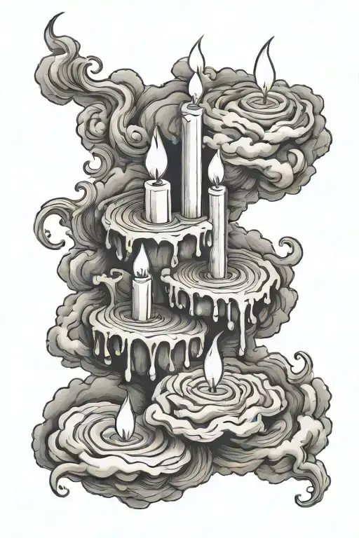 Four Candle On A Cloud