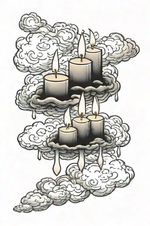Four Candle On A Cloud