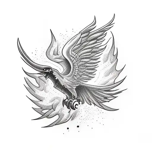 Phoenix Tattoo For Arm