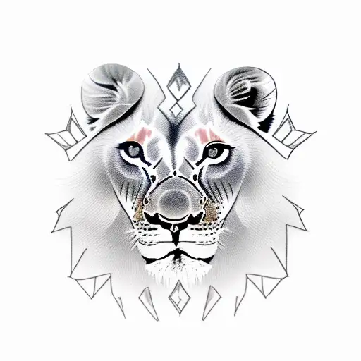 Baby Lion Seen His Reflection As An Adult Lion