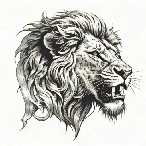 God Feirce Lion Roaring