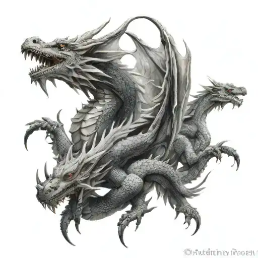 A Twoheaded Dragon With Two Wings