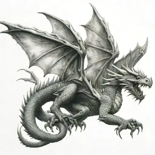A Twoheaded Dragon With Two Wings
