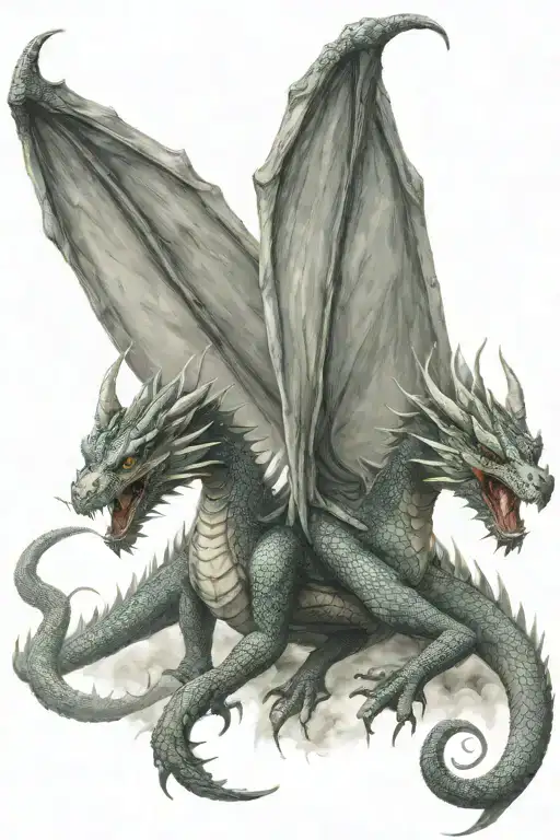 A Twoheaded Dragon With Two Wings