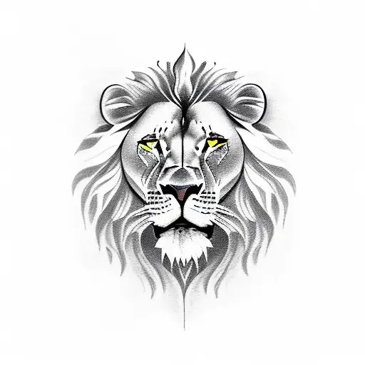 A Man And A Lion Standing By The River