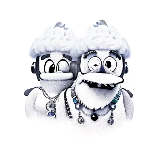 Club Penguin Characters Dressed As Miley Cyrus And Hannah Montana