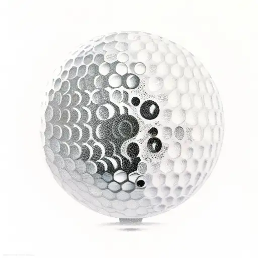 A Golf Ball Transforming Into A Death Star Mid-air