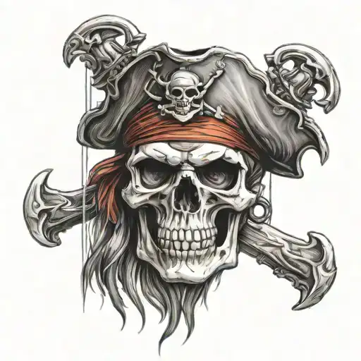 Pirate Skull Raiders Logo Morphed