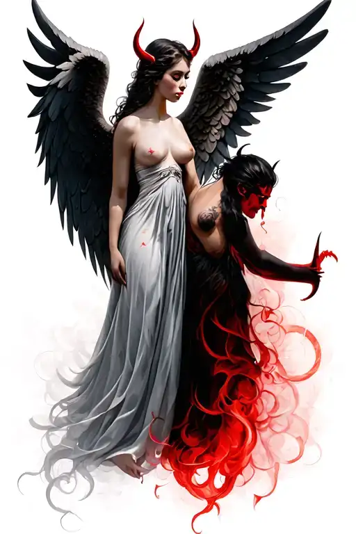 Angel And Devil Wings