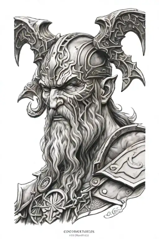 Odin God Of War Face
