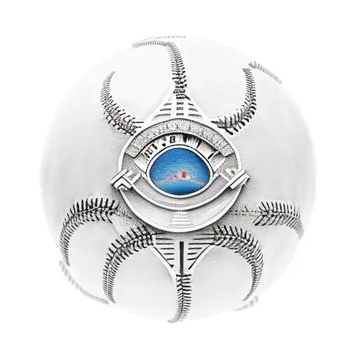 World Series Trophy With A Baseball Stadium Background