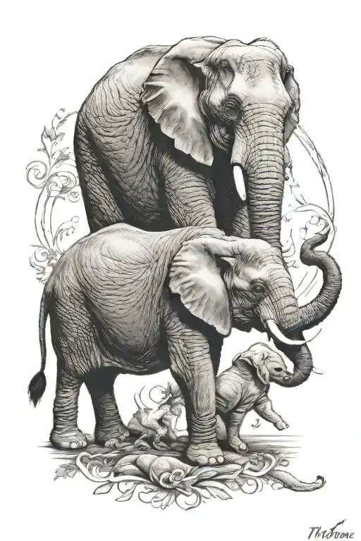 Elephant And Dog