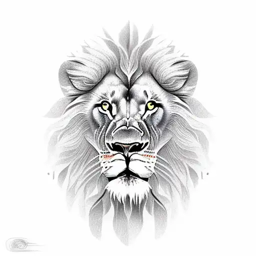 Lion Fighting Against Human