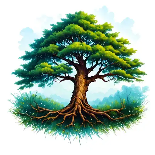 Family Tree On Right Arm Sleeve