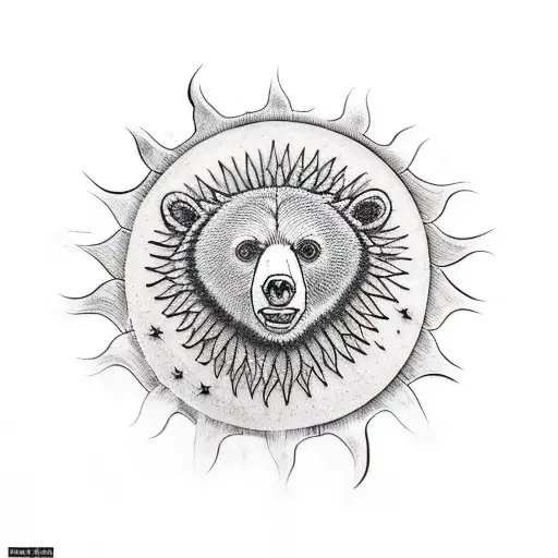 A Bear Hugging The Sun