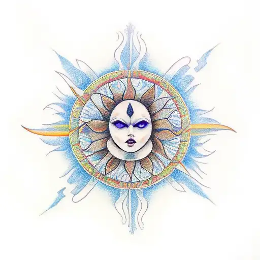 A Bird Morphing Into A Sun