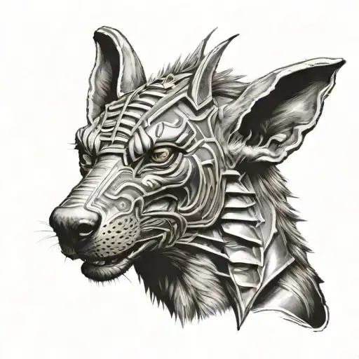 Angry Anubis Portrait