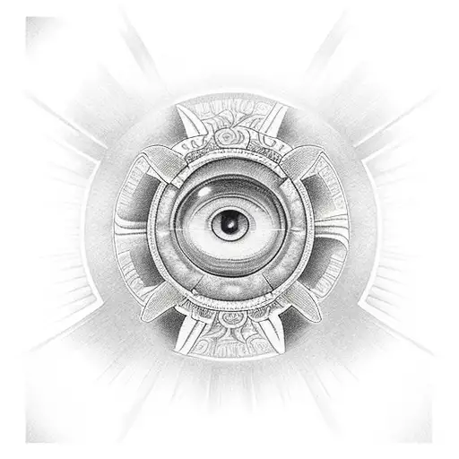 A Camera Shutter In The Center Of The Sun