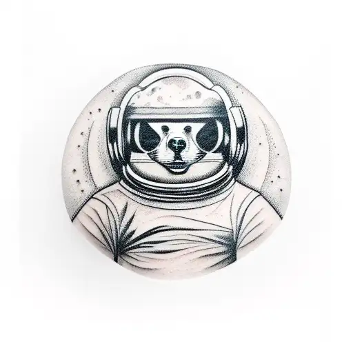 Astronaut Sat Eating Sandwich