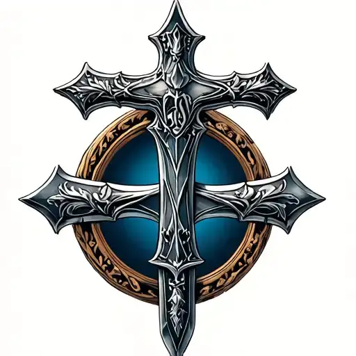 Glaive Christian Cross Owned From The Front