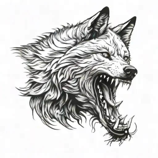 Mind Blowing And Cold Blooded Wolf Head