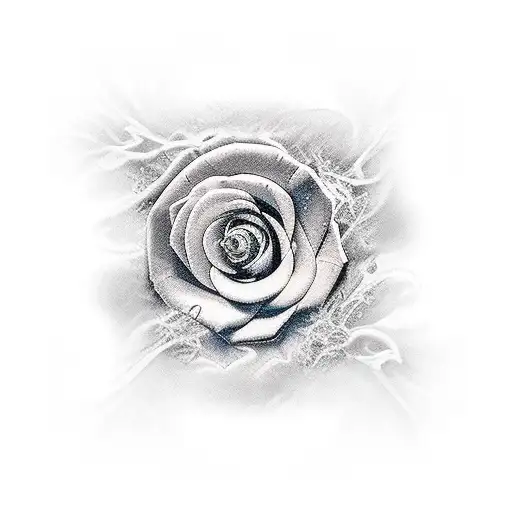 Rising Phoenix Which Holds Red Rose