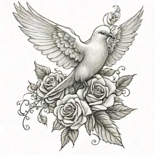 Family Dove Rose