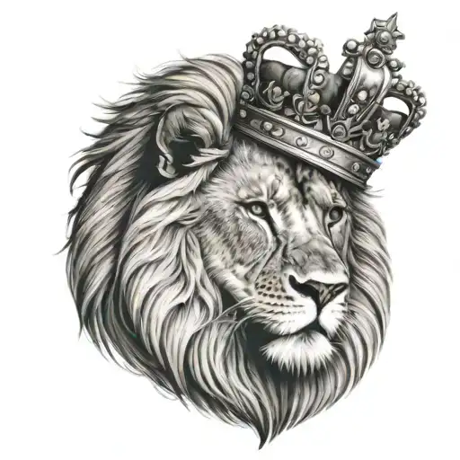 Lion With Crown