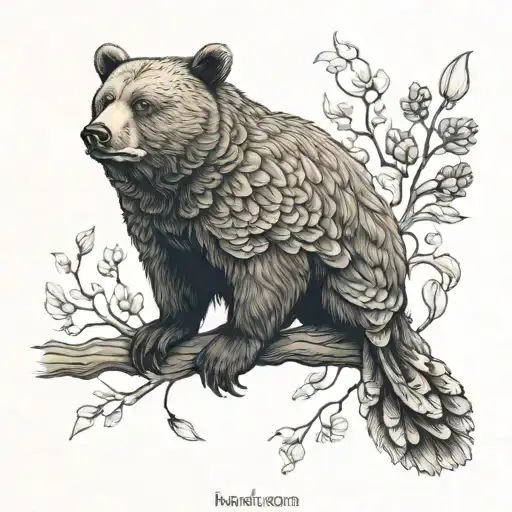 Bear Wren Bird Pearl Nordic