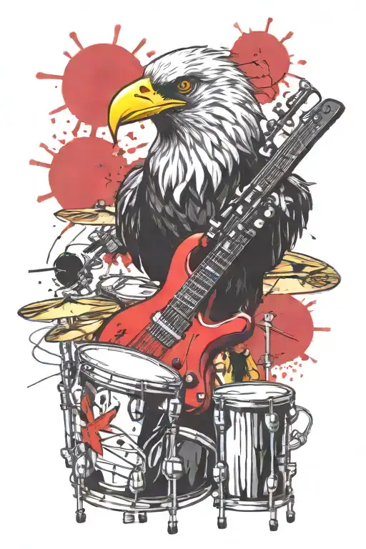 Drumkit And Crow
