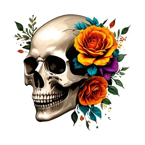 Mental Health Aspect With A Skull