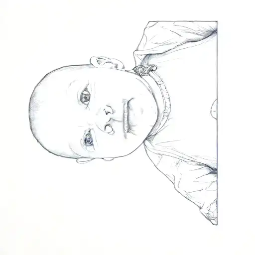 A Baby With A Staffordshire Terrier Dog