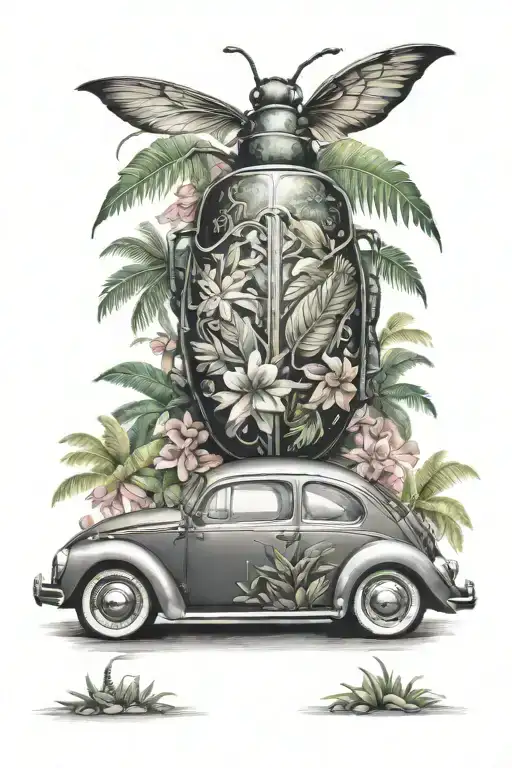Vw Beetle In Hawaii Style